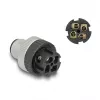 DeLOCK M12 pistik A-kodeeringuga 4 pin isane kruviühendus 60533