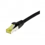 patch-kaabel RJ45, CAT6A 500 Mhz, 0,25 m, must, S-STP (S/FTP), TPE/LSZH (Ultraflex), AWG26, Cat.7 toorkabliga, Synergy 21 (S217615)