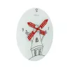 NeXtime klok 8807 Windmil, Ø30 cm, seinakell, valge/must/punane