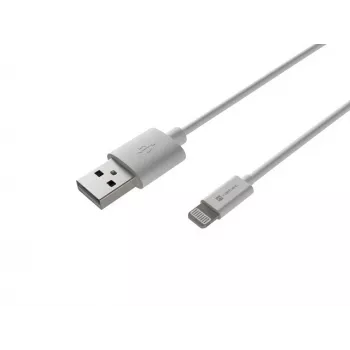 Kaabel Lightning (m)->USB-A (m) 2m MFi Prati Valge Natec NKA-2149
