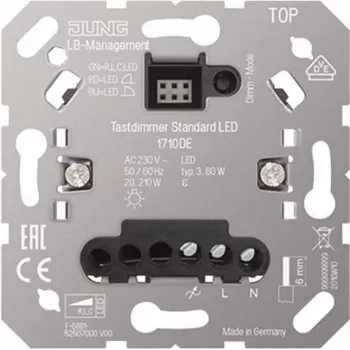 Lülitatav hämardi LED-valgustitele, Jung 1710 DE LED-Tastdimmer Standard