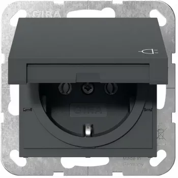 gira SCHUKO pistikupesasisend System 55 Antratsiit 445428