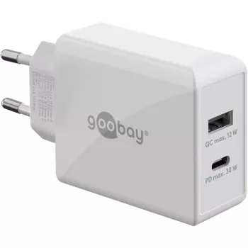 Goobay Dual USB-C™ PD (Power Delivery) kiirlaadija (30 W) (61674)