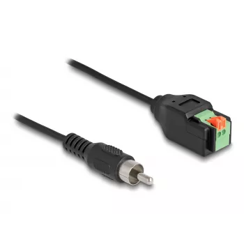 DeLOCK kaabel RCA isane klemmiploki adapter surunupuga 15 cm
