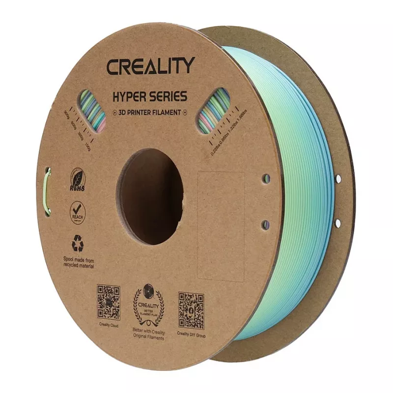 3D-printimisniit Creality PLA 1,75 mm, 1 kg — sinine/roheline/roosa (Creality 3301010424)