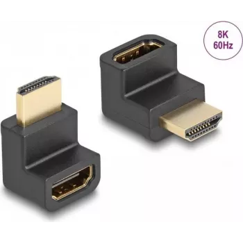 DeLOCK High Speed HDMI adapter isane emasele nurga all 8K 60 Hz must