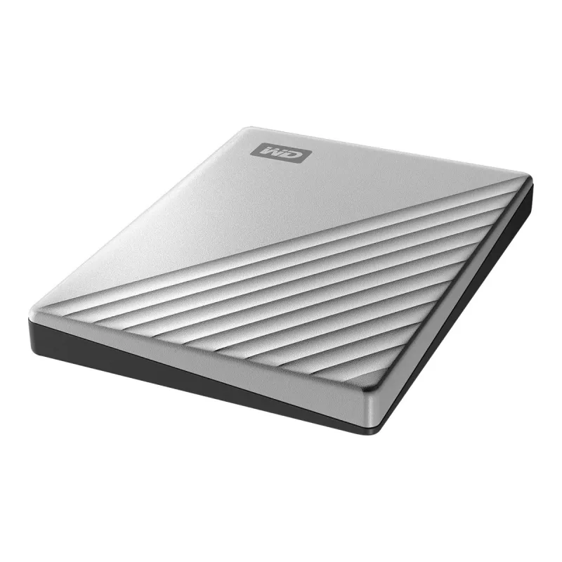 WD My Passport Ultra Mac WDBKYJ0020BSL - Kõvaketas - krüpteeritud - 2 TB - väline (kaasaskantav) - USB 3.0 (USB-C pistik) - 256-bit AES - hõbedane