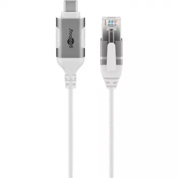 Goobay Ethernet-kaabel USB-C 3.1 RJ45-le Õhuke 3 m - ühendab ruuteri, modemi või (74388)