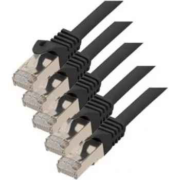 Võrgukaabel Must Cat7 S/FTP ShiverPeaks 75515-S-SET5 5m