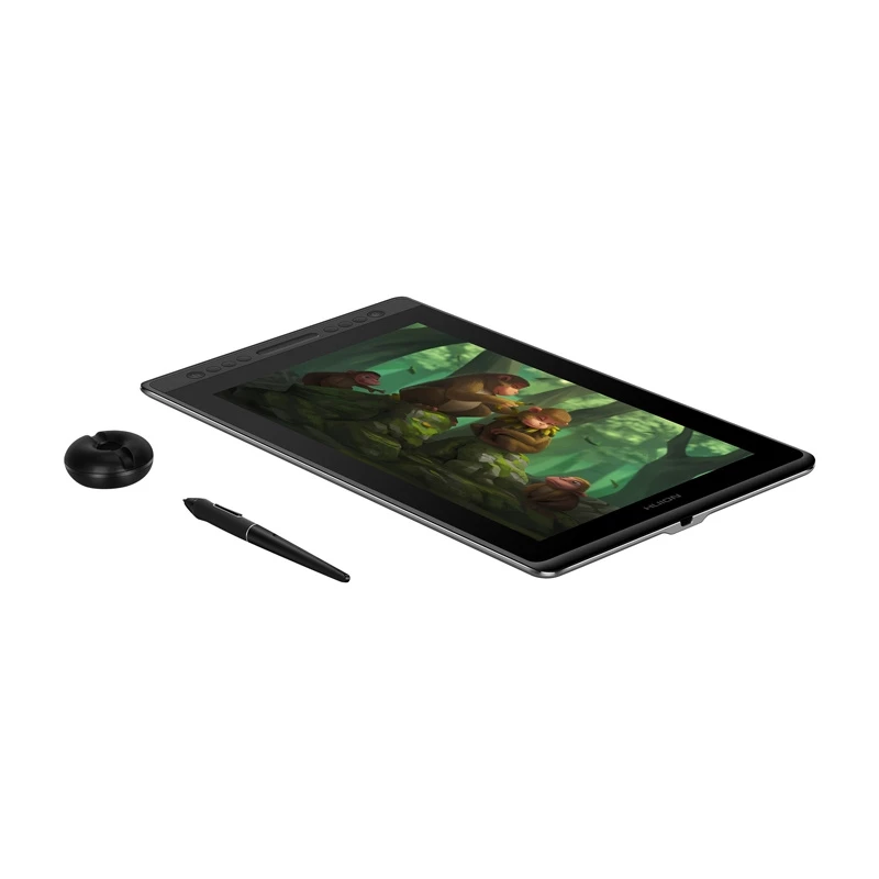 Graafikatahvel HUION Kamvas Pro 16 — 15,6-tolline IPS, 1920×1080, 344,2×193,6 mm tööala, 8192 survetaset, juhtmega USB