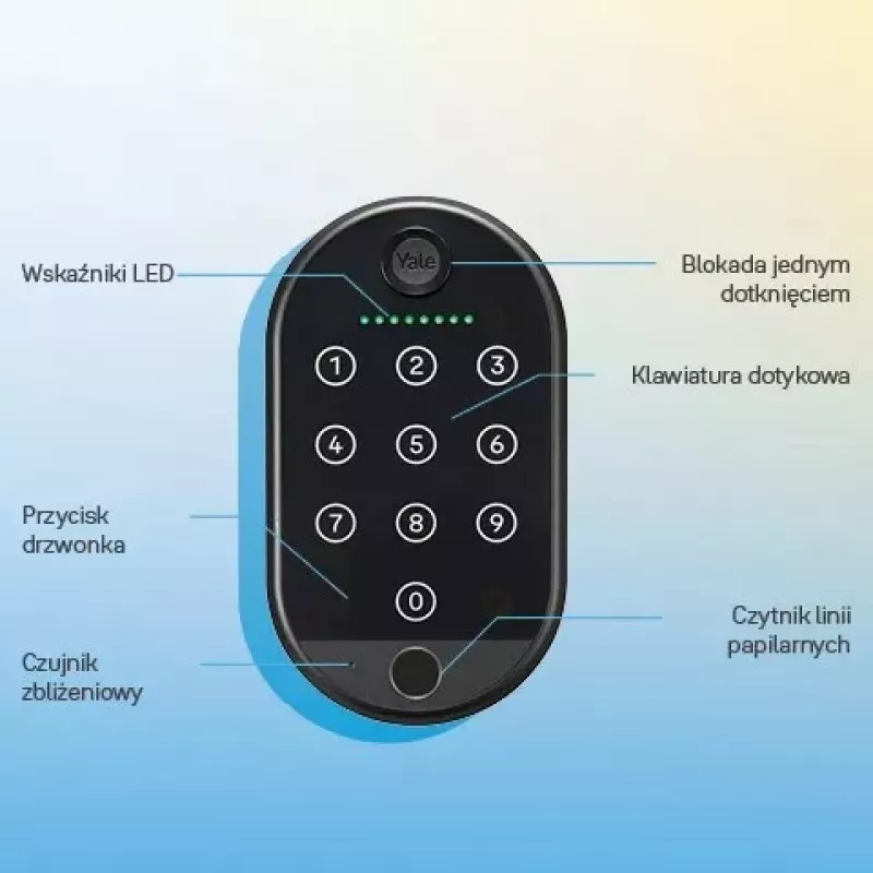 Klahvistiku tarvik Yale nutilukkudele 05/303000/BL — 69×19×122 mm