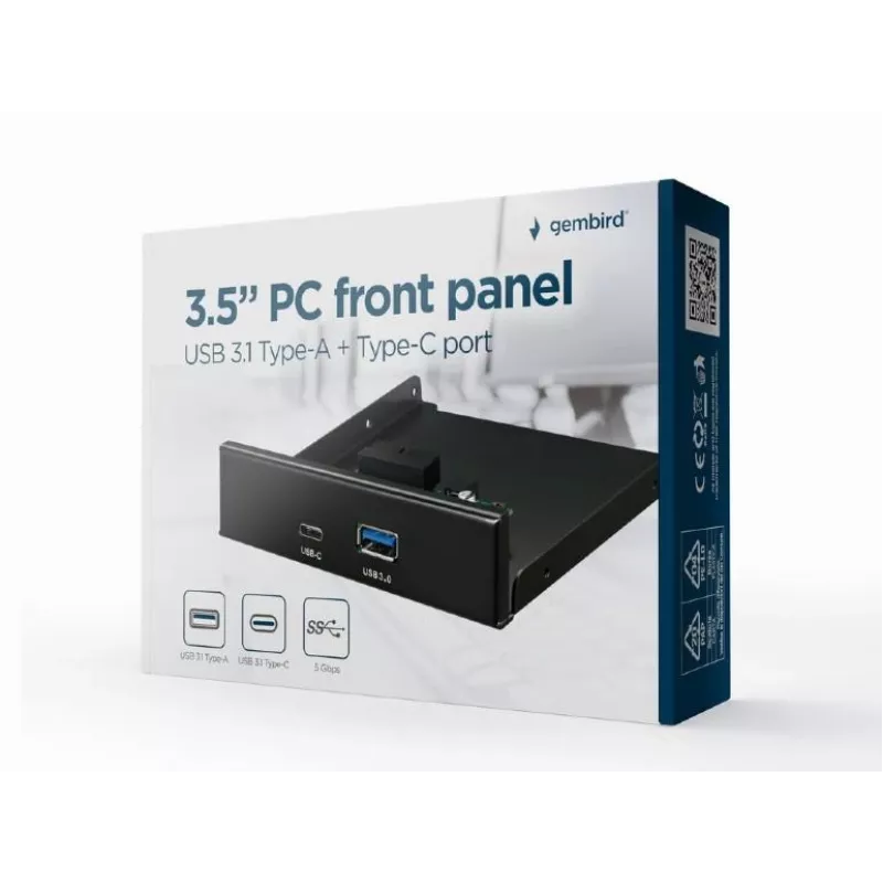 Korpuse tarvik ees 3.5 PANEEL/USB 2P FDI3-U3C-01 Gembird
