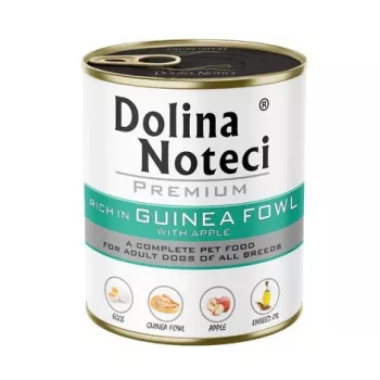 DOLINA NOTECI Premium pärlkana ja õunaga – märg koeratoit – 800 g