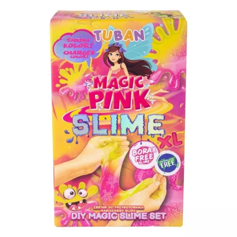 Slime DIY komplekt TUBAN TU3569 — Magic Pink XL, mittetoksiline, lastele ohutu