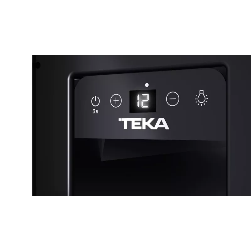 Teka RVU 10008 GBK Termoelektriline veinijahuti Sisseehitatav Must 8 pudelit