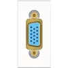 Kindermann 7464000501. Buchsen-Typ: VGA, Module Menge (max): 1 Modul(e). Produktfarbe: Weiß, Material: Kunststoff. Breite: 45 mm (7464000501)