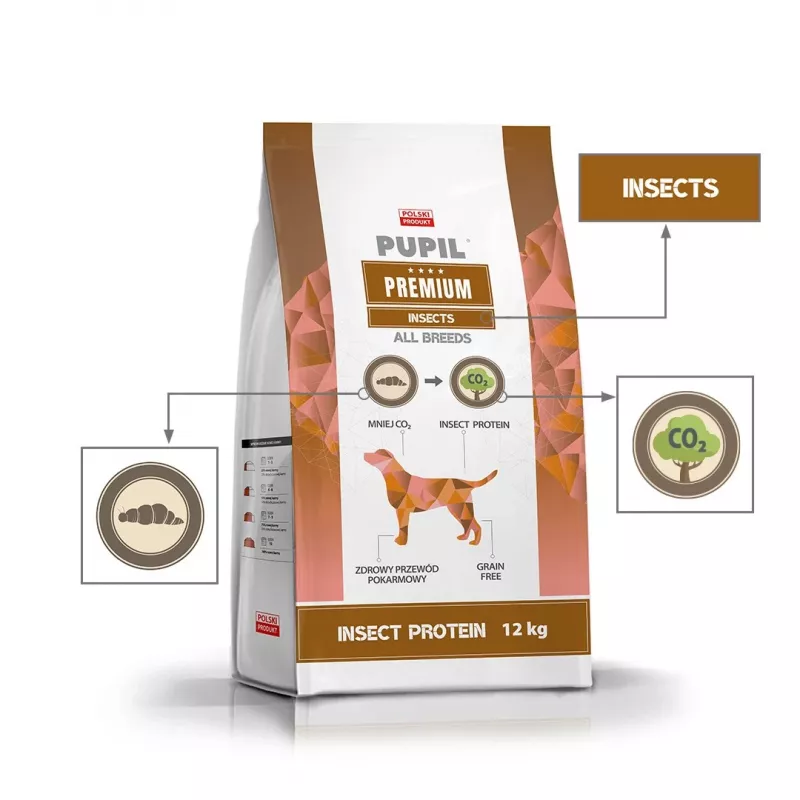 PUPIL Premium Insects - kuivtoit koertele - 12 kg