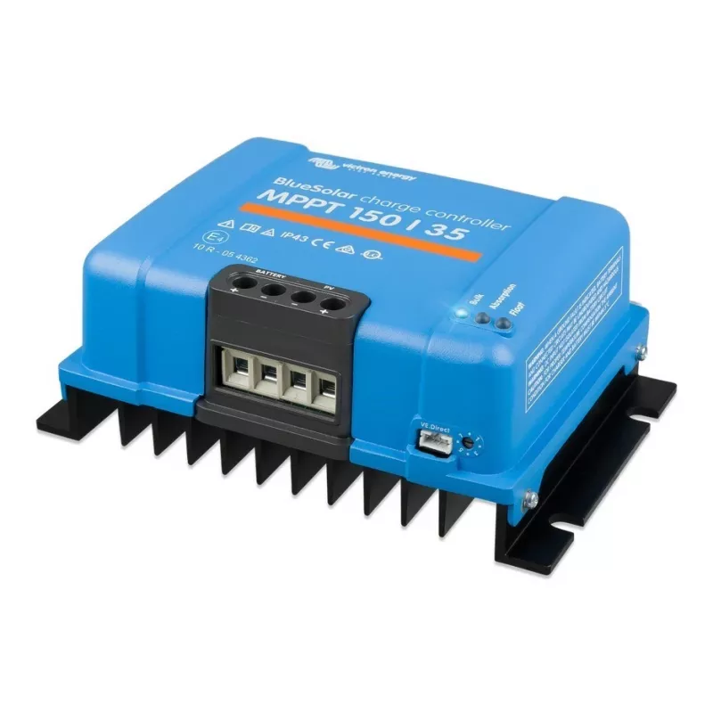 MPPT päikeselaadimiskontroller BlueSolar 150/35 — 150V PV sisend, 35A laadimisvool