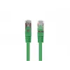 Patch Cord LANBERG PCF6-20CC-0025-G RJ45 Cat.6 U/UTP 0,25 m roheline, CCA 26 AWG, 250 MHz