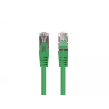 Patch Cord LANBERG PCF6-20CC-0025-G RJ45 Cat.6 U/UTP 0,25 m roheline, CCA 26 AWG, 250 MHz