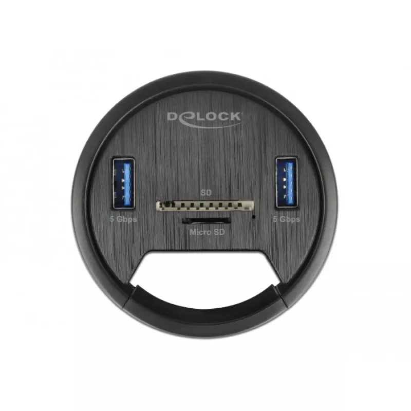 Pistikupesa DeLOCK 64152 Must 1 tk Karbis