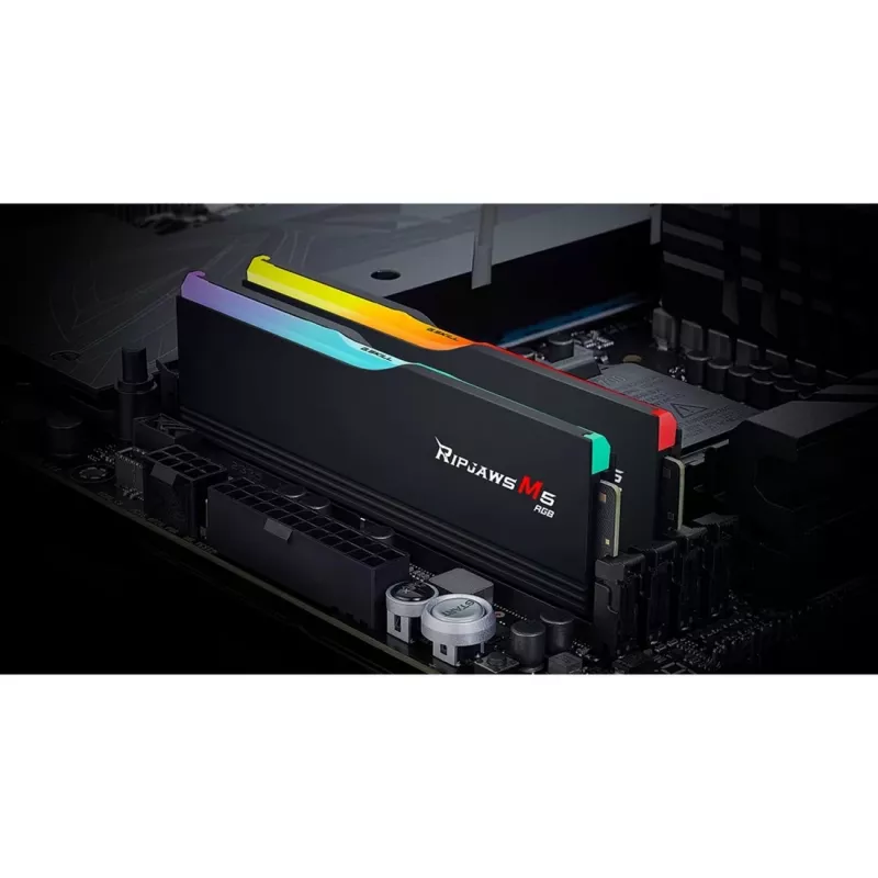 DIMM 48 GB DDR5-6000 (2x 24 GB) Dual-Kit, mälu must, F5-6000J3036F24GX2-RM5RK, Ripjaws M5 RGB, INTEL XMP