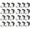 Digitus CAT 6 Keystone Jack varjestamata 24 tk Lame Must Valge RJ-45