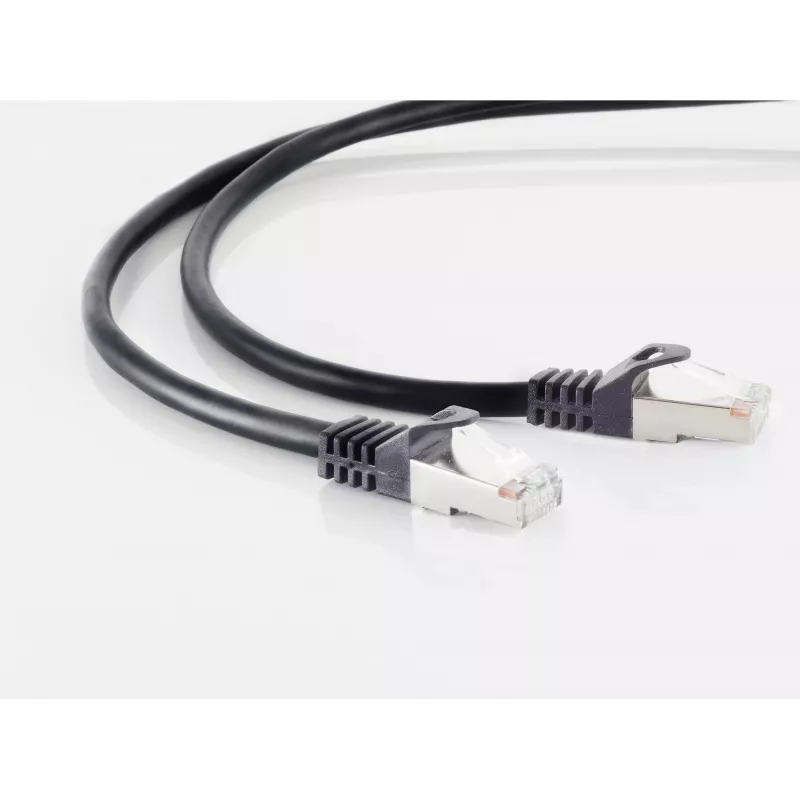 Etherneti patch-kaabel ShiverPeaks CAT 7 0,25 m S/FTP, must