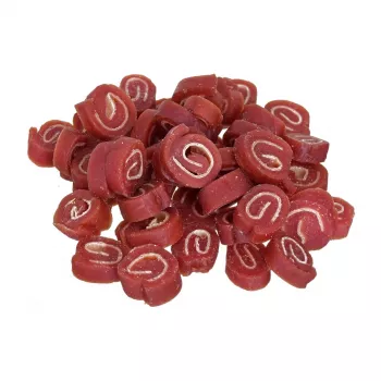 Koerte maiused PETITTO Sushi kala ja pardiga 500 g — pehmed hüpoallergeensed treeningmaiused, valk 26%, niiskus 23%