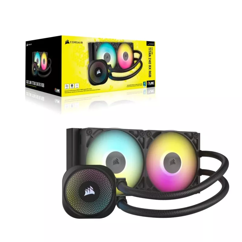 Corsair iCUE LINK TITAN RX RGB 12 cm Must vedelikjahutuskomplekt
