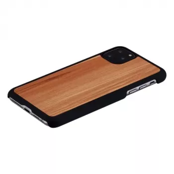 Nutitelefoni ümbris man and wood iPhone 11 Pro Max jaoks — cappuccino must viimistlus