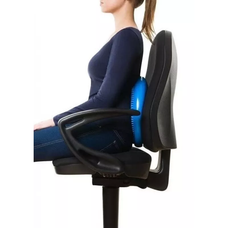 Täispuhutav stabiilsuspadi MDH Sensory Balance Disc DRQM3C0CHXUXP, sinine, PVC, Ø350 mm, kõrgus 60 mm, max koormus 200 kg, sakkidega