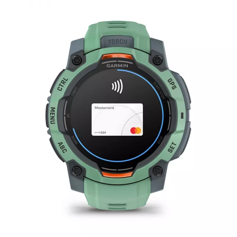Garmin Instinct 3 AMOLED 3,05 cm (1,2) 45 mm digitaalne 390 x 390 pikslit puutetundlik roheline GPS (satelliit)