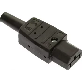 as - Schwabe IEC seadmepistik, sirge Pooluste arv: 3 10 A Must 62081 1 tk (62081)
