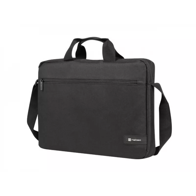 Kohver NATEC Wallaroo 39,6 cm (15,6 tolli) — Polüestrist sülearvutikohver, mahutab 15,6-tolliseid ekraane, must