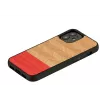 Kaitsev mobiilikott Man and Wood iPhone 12 mini jaoks — kalasaba asalea must muster