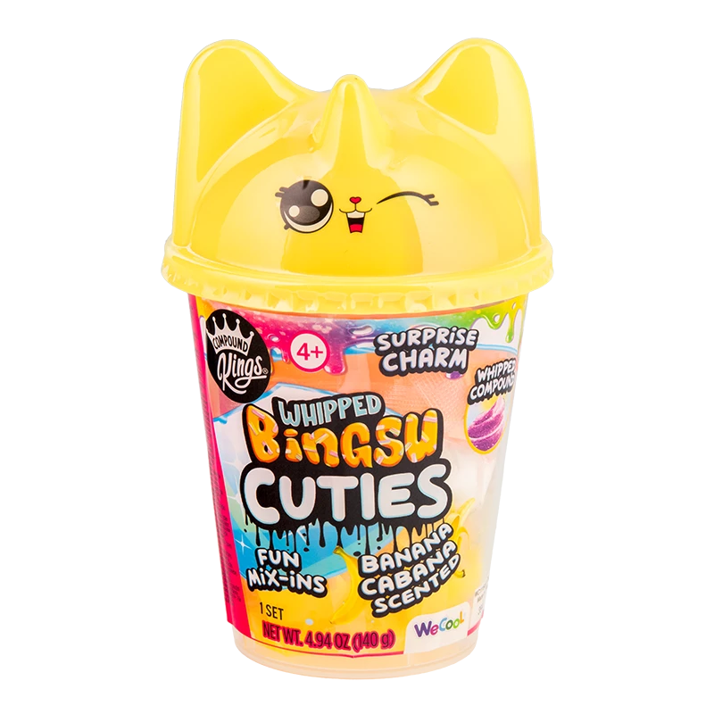 WECOOL Whipped Bingsu Cuties Banana Cabana külmutatud magustoidu segu — Vahustatud bingsu tops, banaani maitse