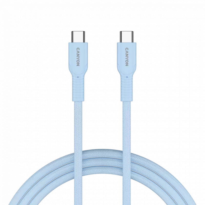 CANYON kaabel OnWire 60CL C-C 60W COLOR Punutud 1m Hele-sinine