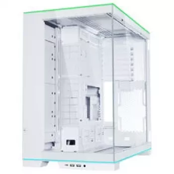 Lian Li O11 Dynamic EVO RGB PC-Enclosure Bundle, Midi-Tower, ARGB, Tempered Glass + 6x UNI FAN SL-INF Reverse Blade Fan - Valge