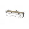 Cama RTV stand LOTTA 180cm Valge + sonoma oak