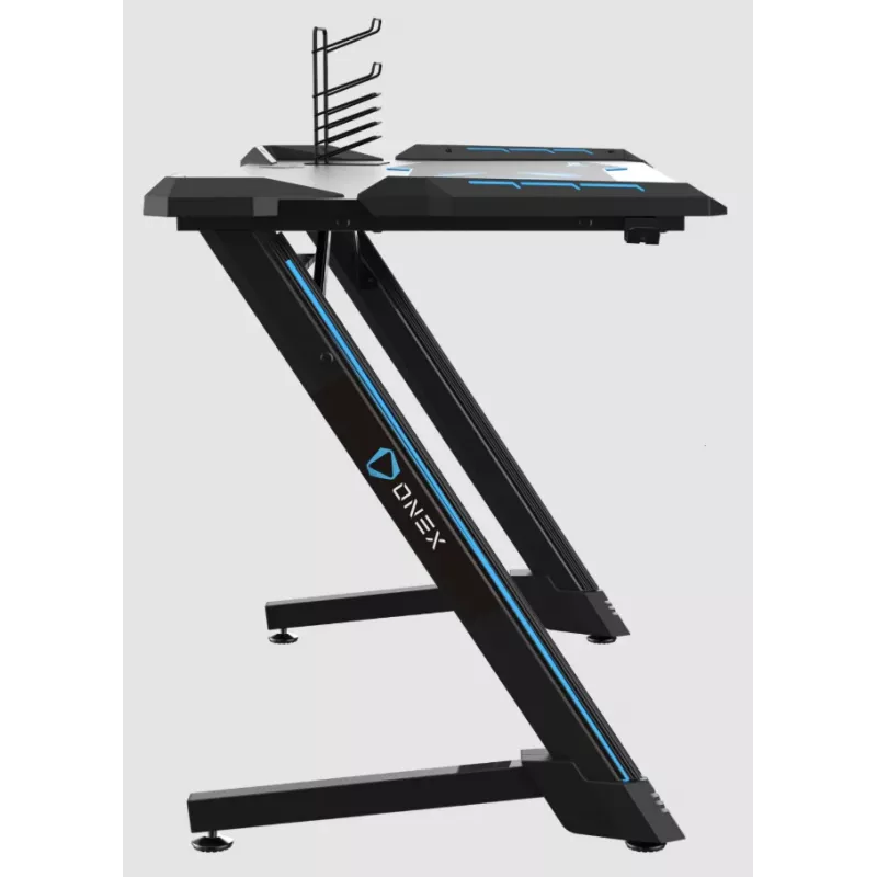 Onex | RGB mängulaud topsihoidja, peakomplekti konksu ja mängupuldi hoidjaga, 114 cm (l) | GD1200Z | Must