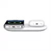 Belkin WIZ021VFWH - 2-ühes juhtmevaba laadimisalus Qi2 tehnoloogiaga 15 W, valge