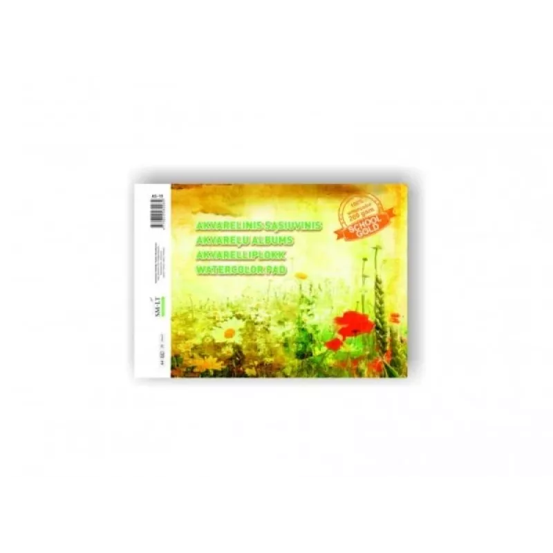 Akvarellivihik SMLT, A4, 200 g, kummeeritud (10) 0708-205