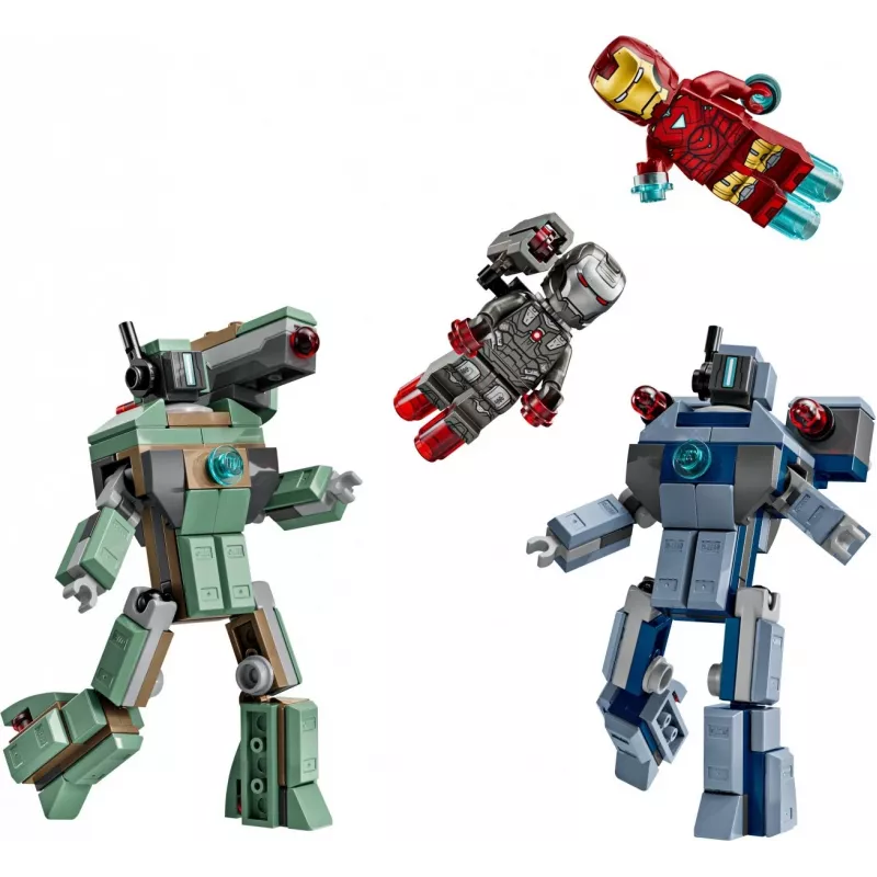 Ehituskomplekt LEGO Marvel Super Heroes Iron Man War Machine komplekt 76320, 204 tk, 2 minifiguuri, 100 mm kõrgus