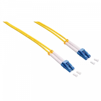 LogiLink - Patch-kaabel - LC Single-Modus (M) kuni LC Single-Modus (M) - 1 m - Fiiberoptika - Dupleks - 9/125 mikromeeter - OS2 - Halogeenivaba - Kollane