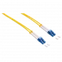 LogiLink - Patch-kaabel - LC Single-Modus (M) kuni LC Single-Modus (M) - 1 m - Fiiberoptika - Dupleks - 9/125 mikromeeter - OS2 - Halogeenivaba - Kollane
