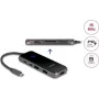 Dokkimisjaam DELOCK USB USB-C 4K HDMI jaotur SD/microSD pesa PD 3.0 85W (92001)