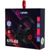 LORGAR Kaya 460, USB-mängupeakomplekt mikrofoniga, CM108B, RGB-taustvalgustus, Plug&Play, USB-A ühenduskaabel 2m, riidest kõrvapadjad, suurus: 192*184,7*88mm, 0,329kg, must