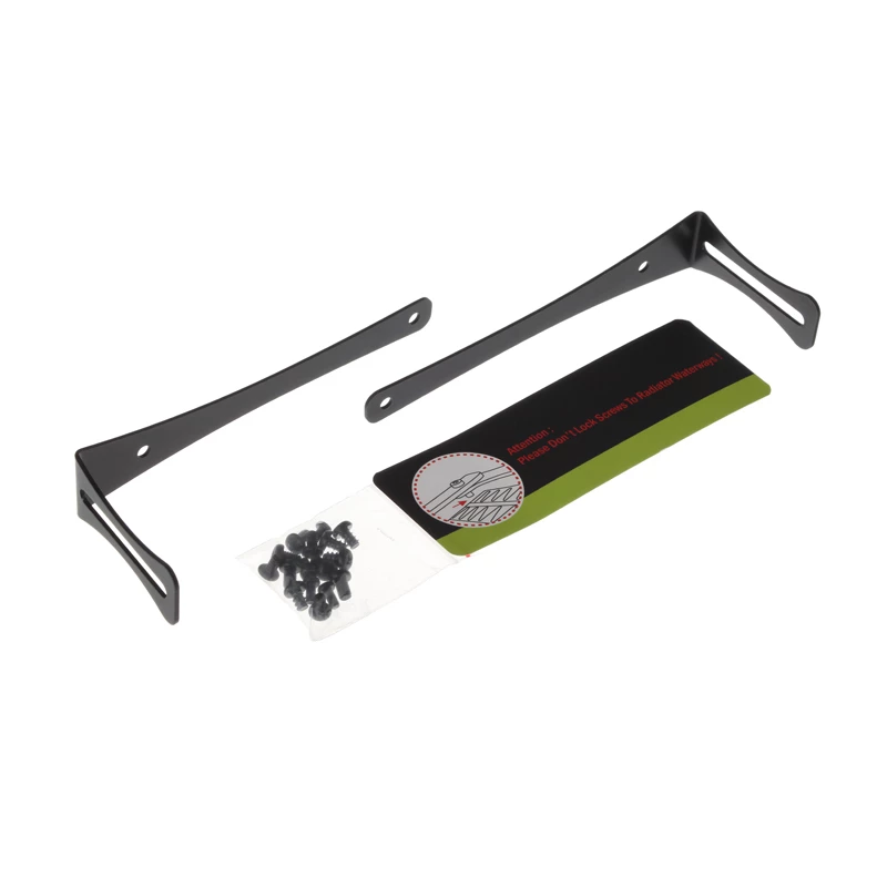 Radiaatori hoidik BitsPower BP-120RADHV2-BK — must kinnitusklamber 120 mm radiaatoritele