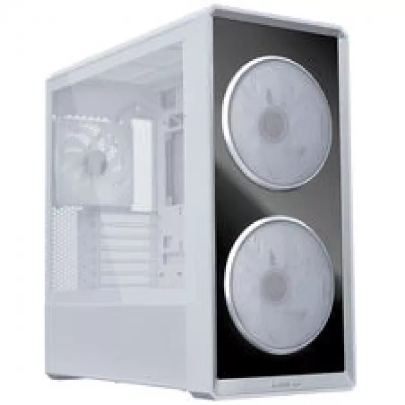Lian Li LANCOOL 217 INF PC-korpuse komplekt + 3x UNI FAN SL-INF 120 Reverse Blade ventilaator - valge